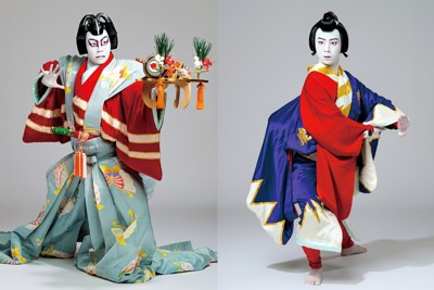 左から「寿曽我対面」の曽我五郎、「鬼一法眼三略巻」の一幕「菊畑」の虎蔵（松竹提供）