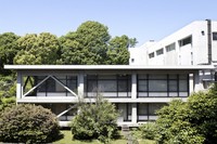 Tsuda University Library is seen from the east, in the suburban Tokyo city of Kodaira, May 10, 2024. The main building is in the foreground, and the extended wing is in the right background. (Mainichi/Akihiro Ogomori)
