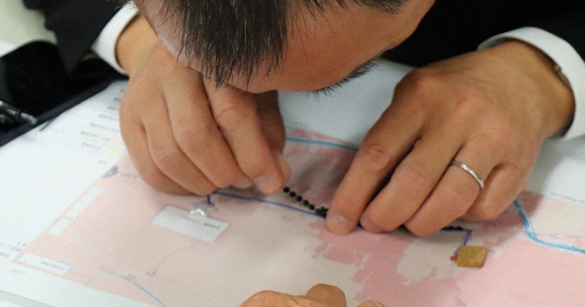 視覚障害者に「触るハザードマップ」　福岡県が作製手引き公開