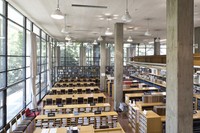 The south reading room offers a bright and open space as seen at Tsuda University Library in the suburban Tokyo city of Kodaira, May 10, 2024. (Mainichi/Akihiro Ogomori)=Click/tap photo for more images.