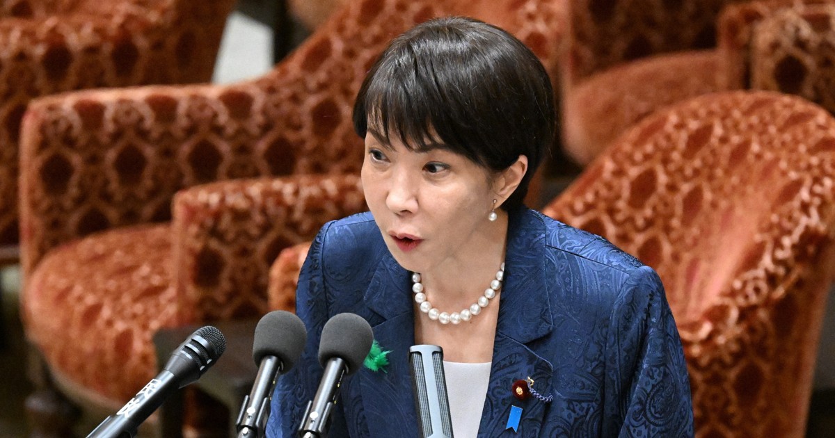 高市首相「普通の市民、想定せず」　国家情報会議創設法案で