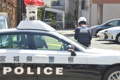 クマが目撃された現場周辺＝仙台市青葉区木町通2で2026年4月19日午後0時34分、山中宏之撮影