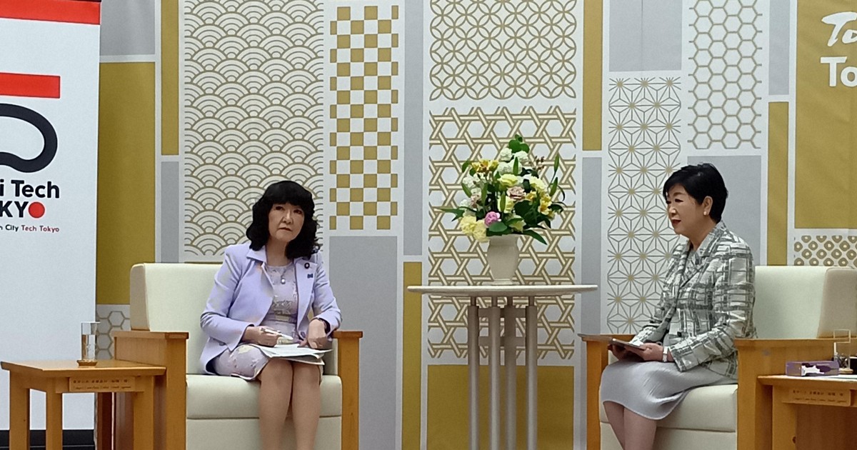 片山財務相が都庁訪問　面会の小池知事、偏在是正で意見交換