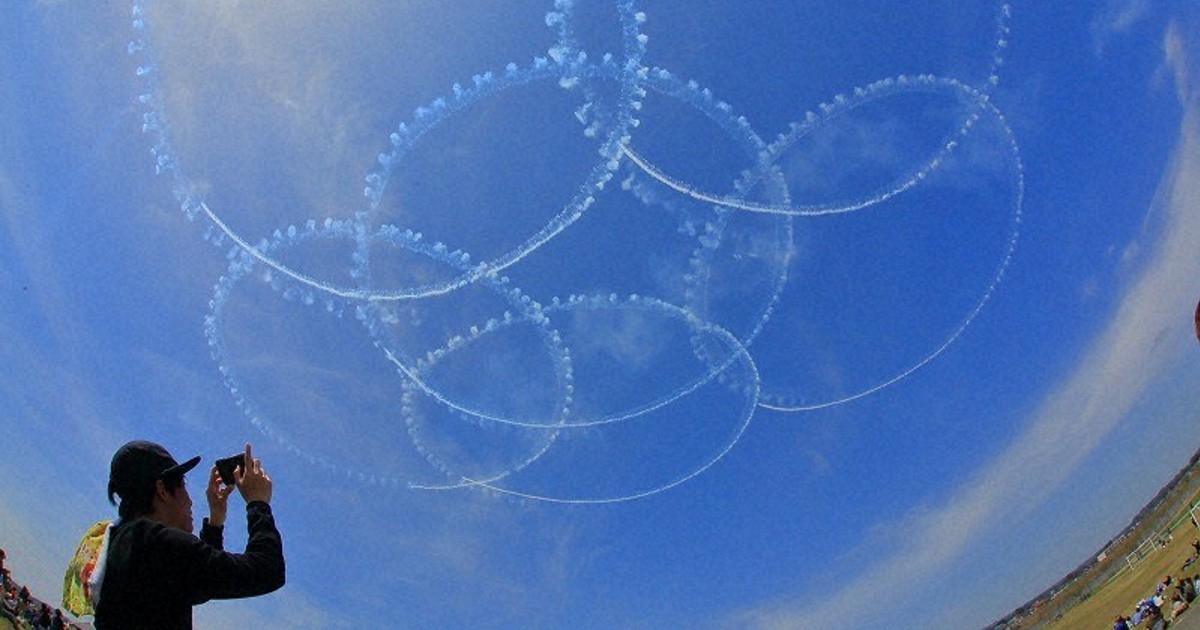 新潟・小千谷でブルーインパルス飛行　台風で中止…2年越し実現