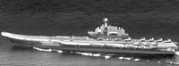 This photo shows an image of Chinese aircraft carrier Liaoning.(Kyodo)