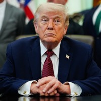 トランプ米大統領＝ホワイトハウスで2026年4月18日、AP