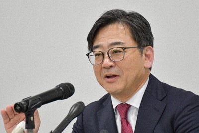 大阪取引所の多賀谷彰社長＝大阪市中央区で2026年4月7日、山口敦雄撮影