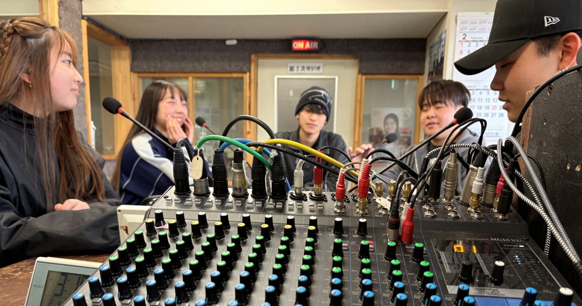 地元中高生が語るラジオ　校内放送飛び出しFMで　岡山・津山