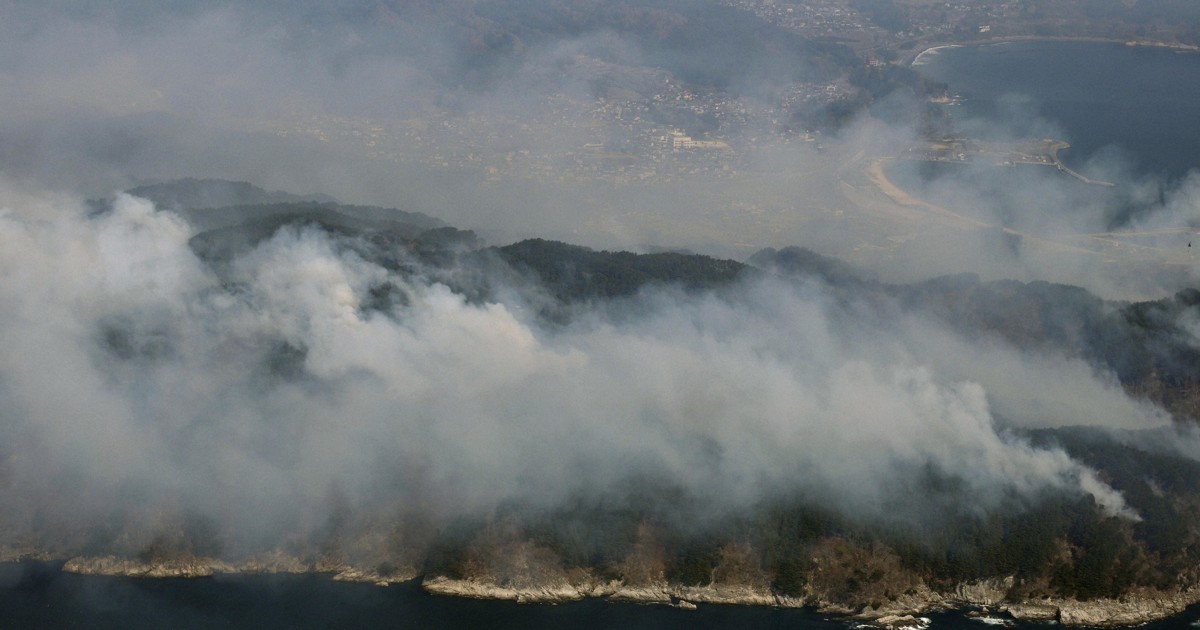 岩手県大槌町で山林火災 鎮火のめど立たず [写真特集1/7] | 毎日新聞