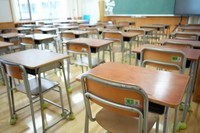 A classroom is seen in this file photo. (Mainichi/Buntaro Saito)