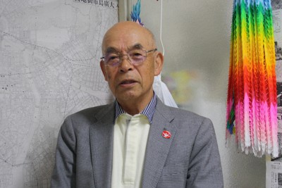 佐久間邦彦さん＝広島市中区で2026年4月17日午前11時9分、宇城昇撮影