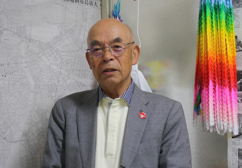 佐久間邦彦さん＝広島市中区で2026年4月17日午前11時9分、宇城昇撮影