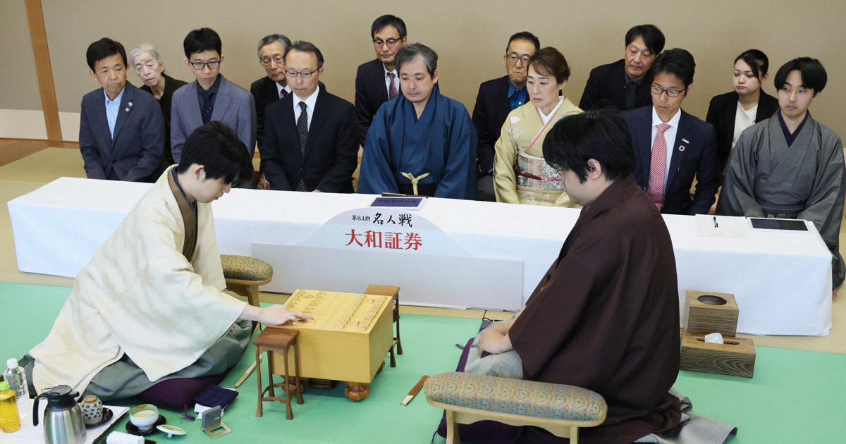 名人戦第2局　指し手36手まで　藤井聡太名人vs糸谷哲郎九段