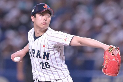 WBCで日本代表として活躍したロッテの種市篤暉投手＝バンテリンドームナゴヤで2026年2月27日、山崎一輝撮影