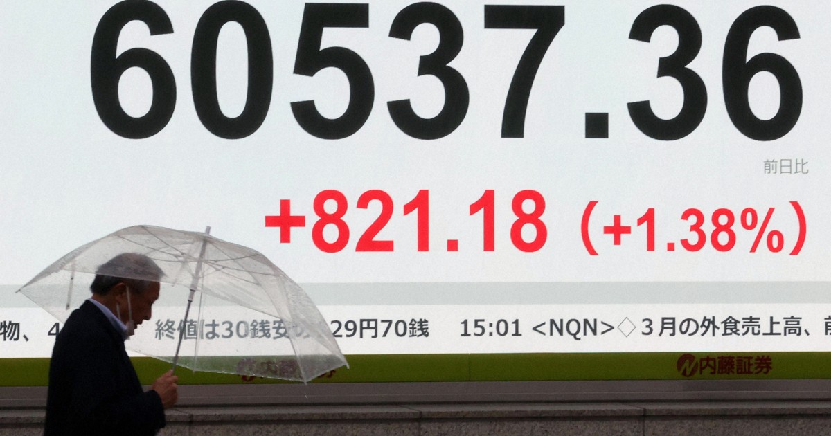 日経平均株価、終値が初の6万円台　続伸で大台を突破