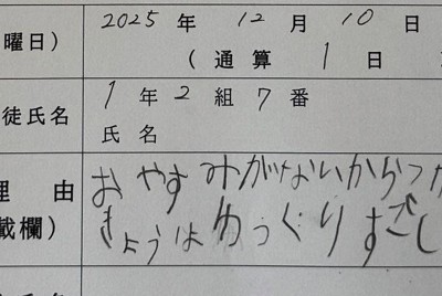 疲れた、友達と旅行&hellip;学校休んでOK　罪悪感ない「子供の有休」