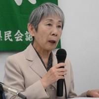 NPT再検討会議への参加に向け、思いを語った被爆者の川副忠子さん＝長崎市金屋町で2026年4月12日午前10時19分、尾形有菜撮影