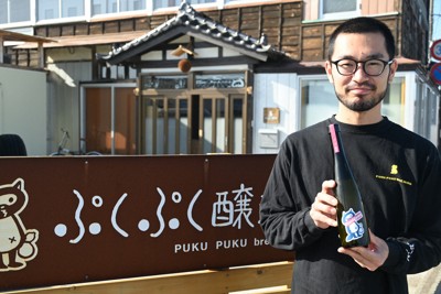 「これからも継続して能登に寄り添いたい」と語る立川哲之さん＝南相馬市小高区仲町1のぷくぷく醸造で2026年4月11日午後3時36分、錦織祐一撮影