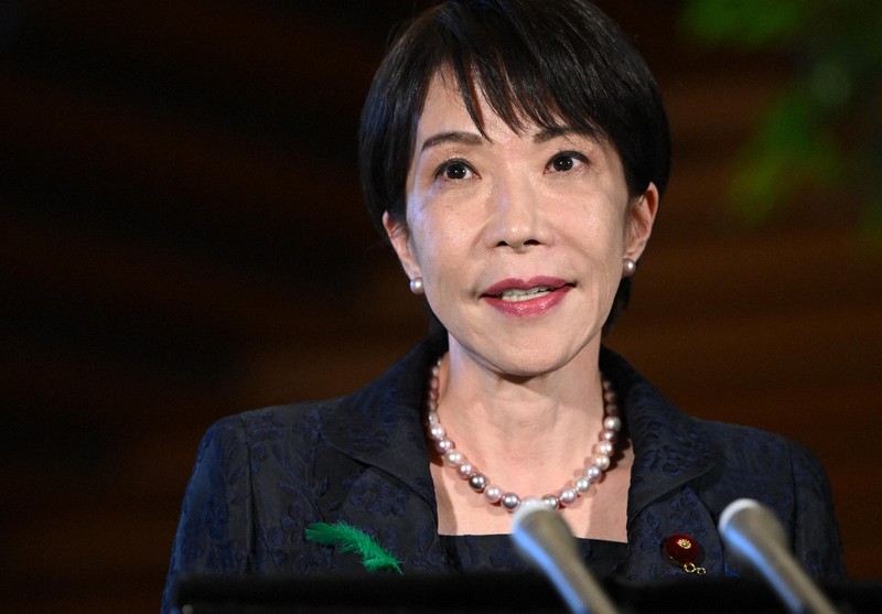 取材に応じる高市早苗首相＝首相官邸で2026年4月21日午後6時14分、藤井達也撮影