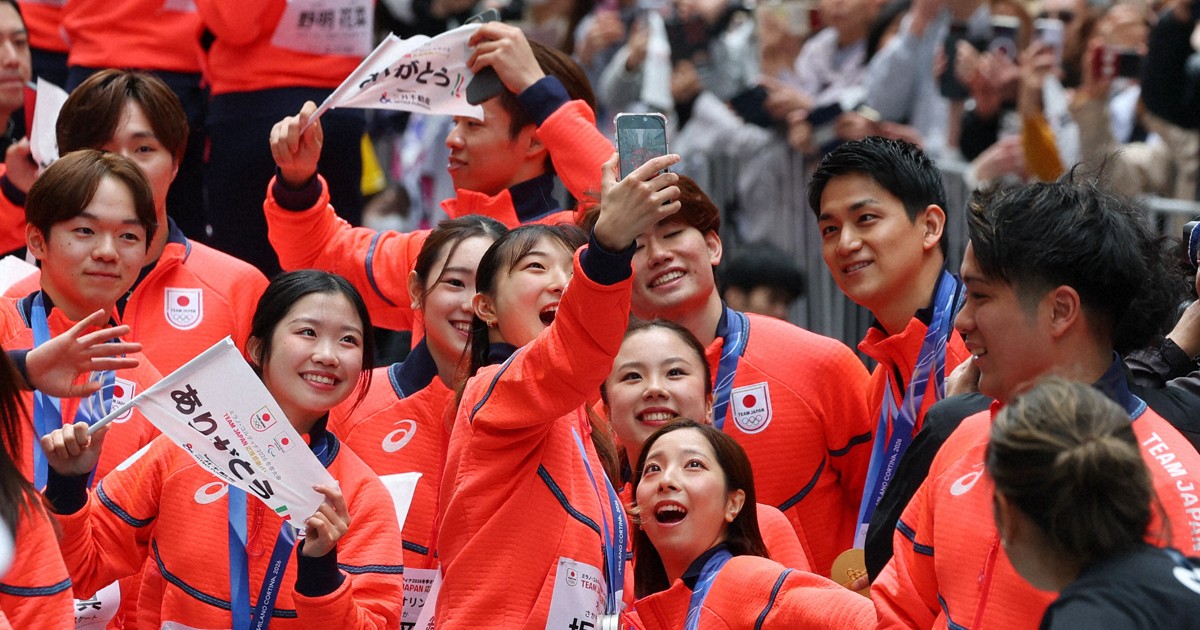 ポッドキャスト・<b>オリンピック</b>応援感謝パレード 5万人が大歓声