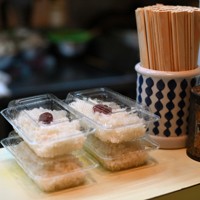 モチ米入り白ご飯＝広島県尾道市で2026年4月15日、佐藤賢二郎撮影
