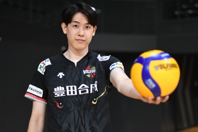ウルフドッグス名古屋の上林直澄選手＝愛知県稲沢市の豊田合成記念体育館エントリオで2025年7月28日、玉井滉大撮影
