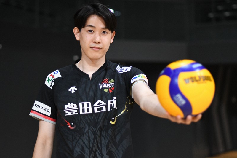 ウルフドッグス名古屋の上林直澄選手＝愛知県稲沢市の豊田合成記念体育館エントリオで2025年7月28日、玉井滉大撮影