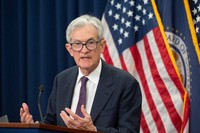 Federal Reserve Chairman Jerome Powell speaks at a news conference at the Federal Reserve, following the Federal Open Market Committee meeting, in Washington, on April 29, 2026. (AP Photo/Cliff Owen)