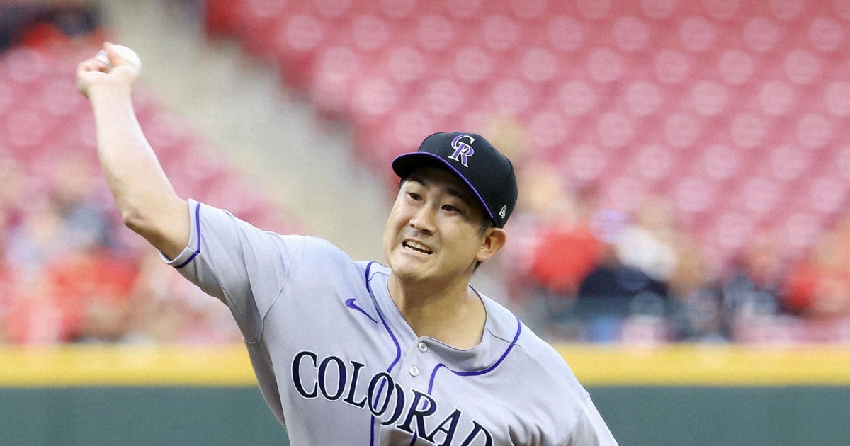 Baseball: Sugano earns 3rd win as Rockies rout Reds