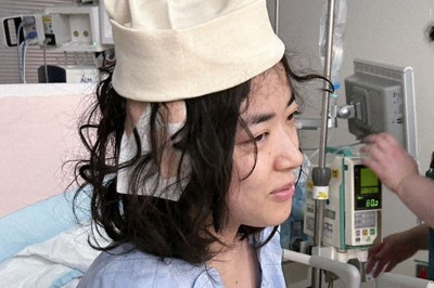 手術翌日、ICUで治療を受ける共同通信の島田早紀記者＝東京都内で2025年12月18日