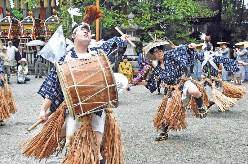 ユネスコ無形文化遺産 「感応楽」 奉納 豊前・大富神社 悪魔退散、五穀