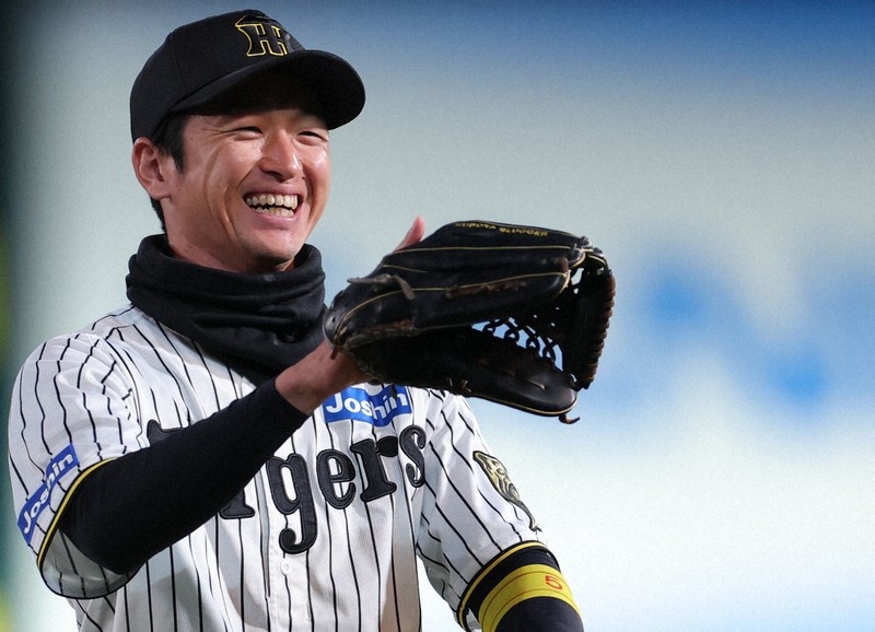 阪神の近本光司選手＝阪神甲子園球場で2025年10月29日、長澤凜太郎撮影