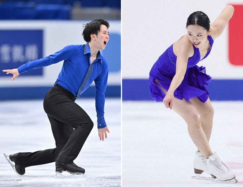 友野一希（左）と青木祐奈が「ラ・ラ・ランド」で共演