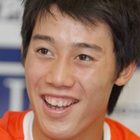 プロデビューを果たし、インタビューに答える錦織圭選手＝東京・有明コロシアムで2007年10月1日午後7時42分、馬場理沙撮影