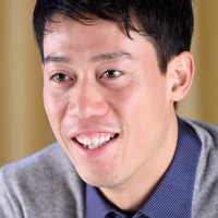 3年後により良い色のメダル獲得を目指し、錦織圭は勝負の年と位置づける＝東京都港区で2016年12月9日、竹内紀臣撮影