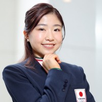 フィギュアスケートの千葉百音選手＝東京都港区で2026年4月22日、中川祐一撮影