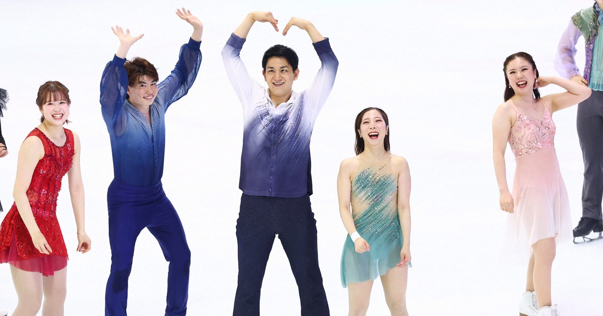 りくりゅう、プロ初演技 フィギュア「ブルーム・オン・アイス」 [写真