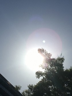 This file photo shows intense sunlight. (Mainichi)