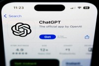 A ChapGPT logo is seen in West Chester, Pa., Dec. 6, 2023. (AP Photo/Matt Rourke, File)