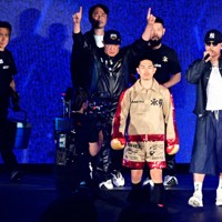 入場する井岡一翔＝東京ドームで2026年5月2日、平川義之撮影