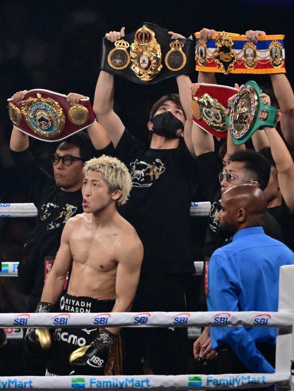 リングインした井上尚弥＝東京ドームで2026年5月2日、平川義之撮影