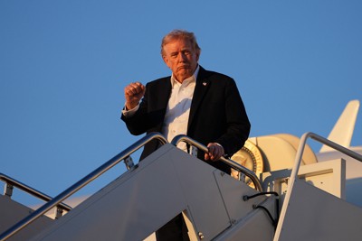 トランプ米大統領＝2026年5月3日、AP