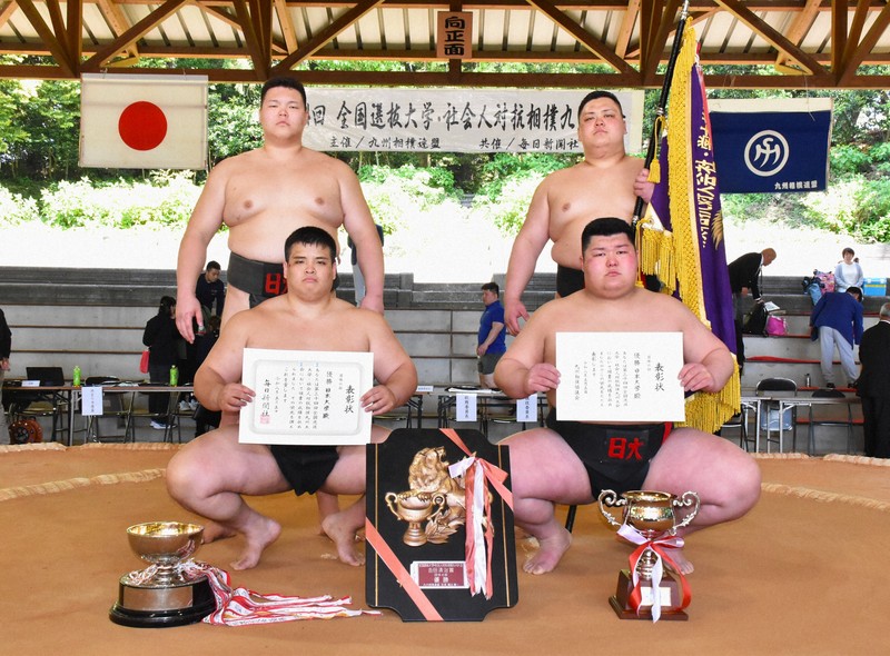 日大が連覇、個人は日体大・バヤルボルド 大学・社会人対抗相撲 | 毎日新聞