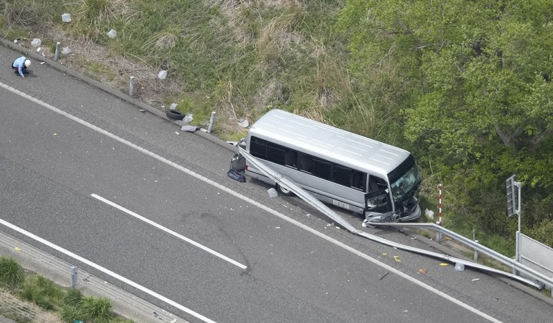 磐越道巴士事故 司機過失致死傷遭逮 現場無煞車痕
