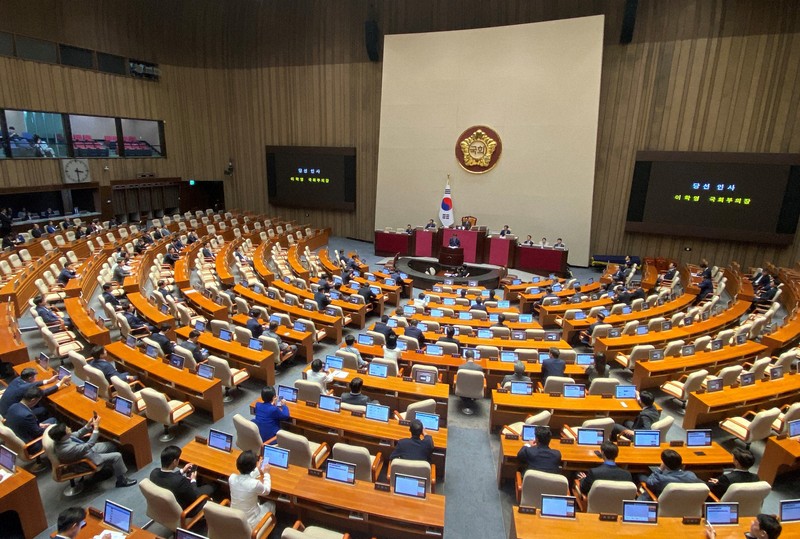 韓國國會修憲案表決未果 最大在野黨缺席致投票不成立