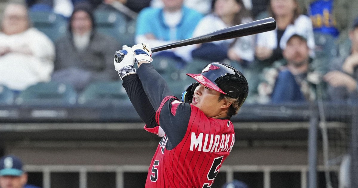 村上、先制の15号本塁打　大谷は1番・指名打者　米大リーグ
