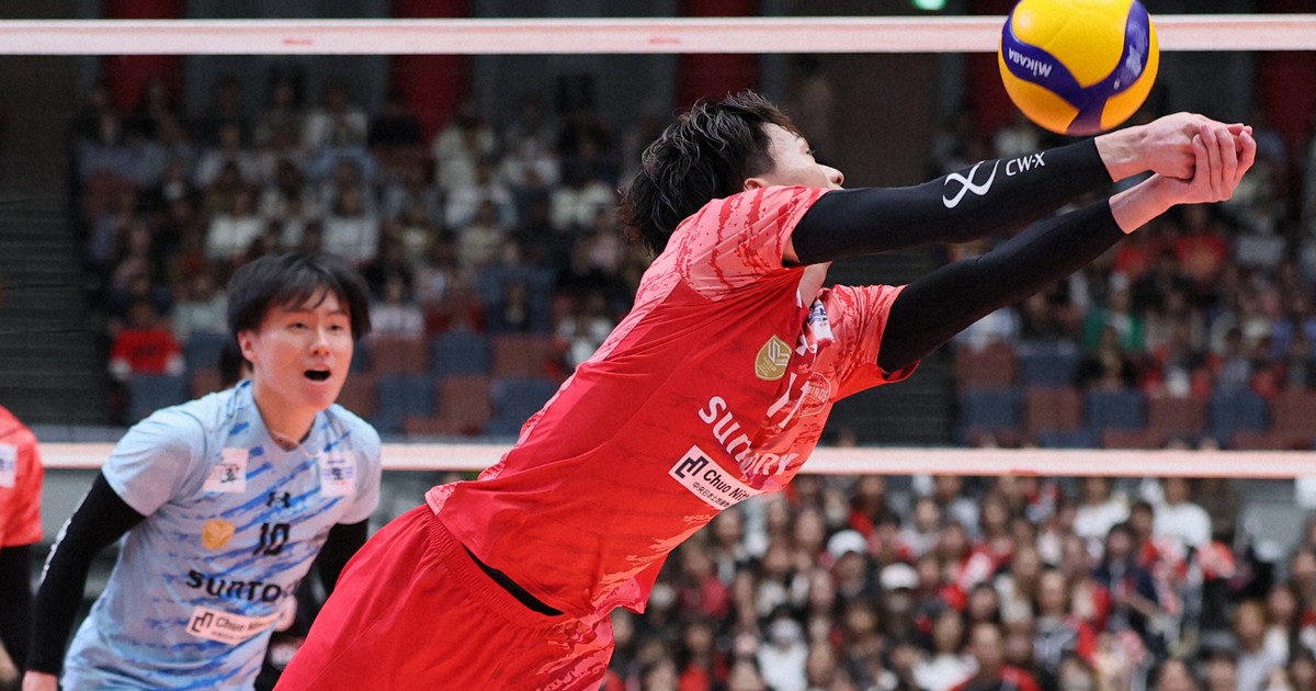 バレー推し：快勝サントリー、藤中颯志が「仕上がりがすごい」と語る2