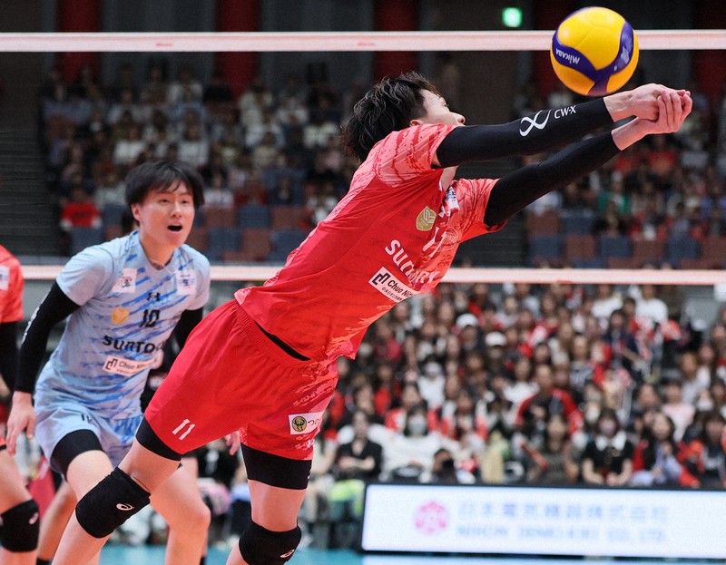 バレー推し：快勝サントリー、藤中颯志が「仕上がりがすごい」と語る2