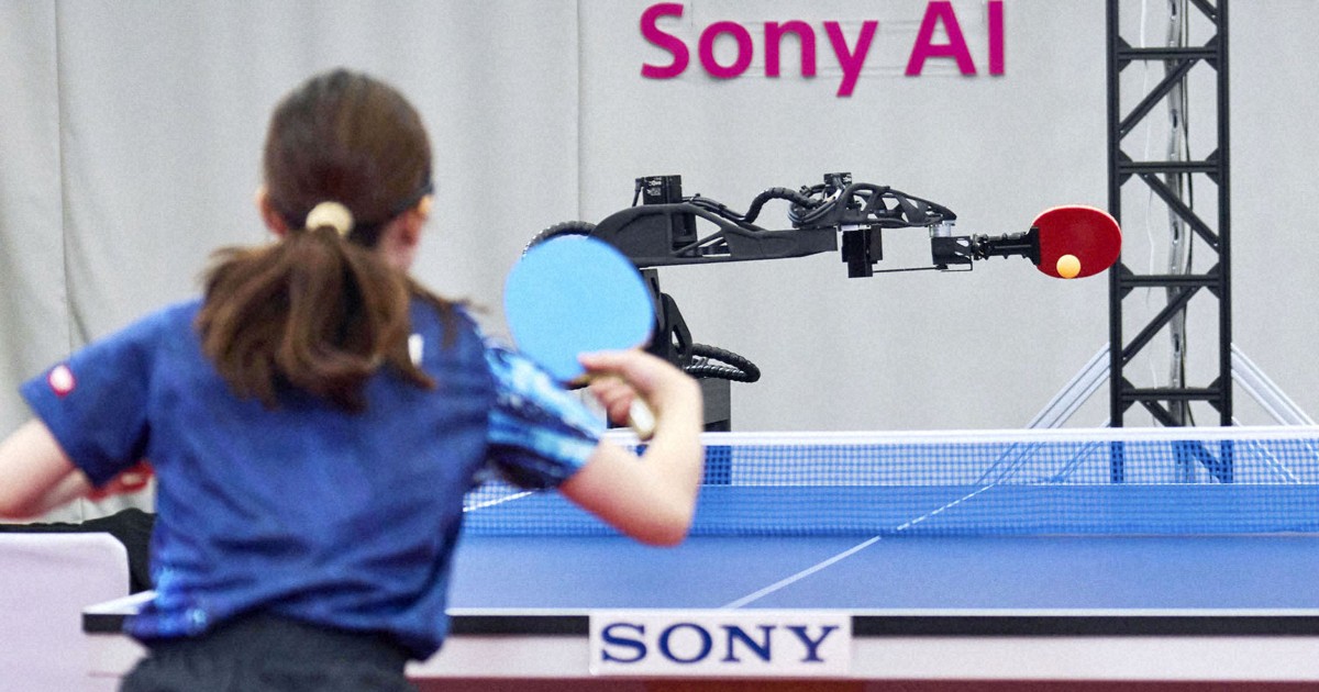 AI robot takes on, beats elite human table tennis players