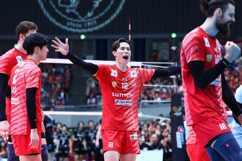 バレーボール男子SVリーグ準決勝 高橋藍ら所属のサントリーが決勝進出